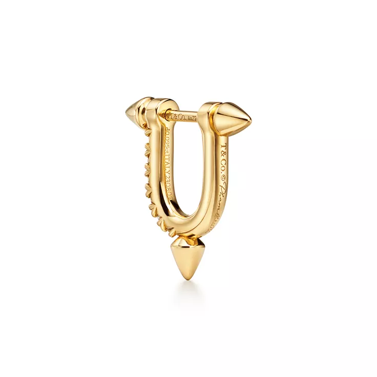 Tiffany Titan by Pharrell Williams:Small Earrings in Gold with Diamonds, 9