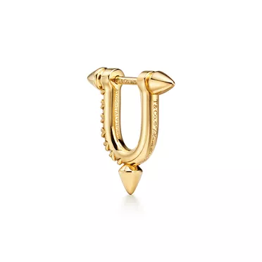 Tiffany Titan by Pharrell Williams:Small Earrings in Gold with Diamonds, 6