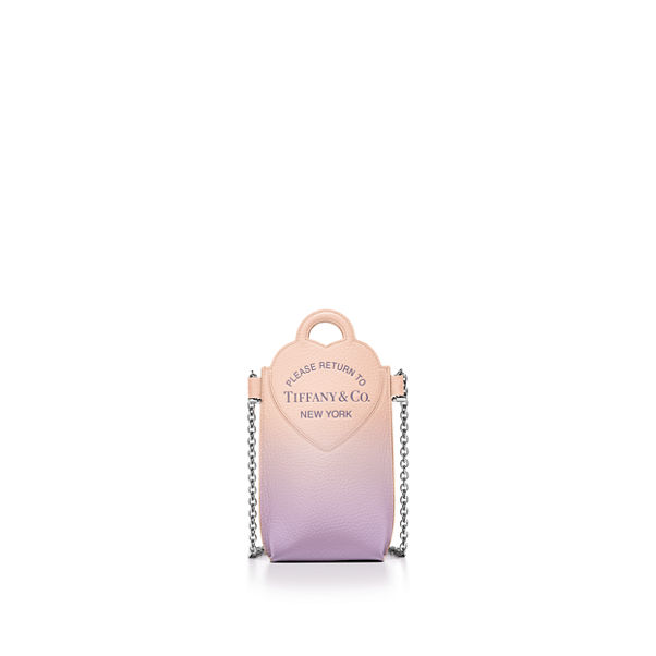 Return to Tiffany™:Crossbody Phone Case in Infinity Morganite Leather