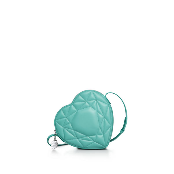 Return to Tiffany™:Gepolstete Crossbody-Tasche aus Leder in Tiffany Blue®