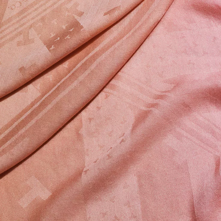Tiffany T:Dancing T Stole in Infinity Morganite Silk, 1