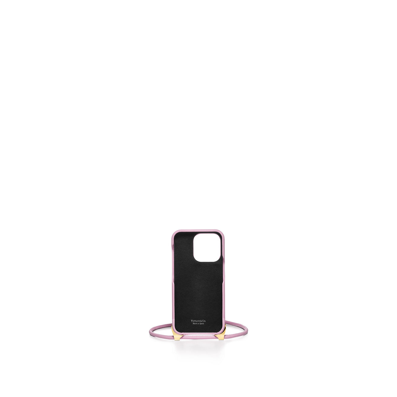 Telefonhülle aus rosafarbenem Leder