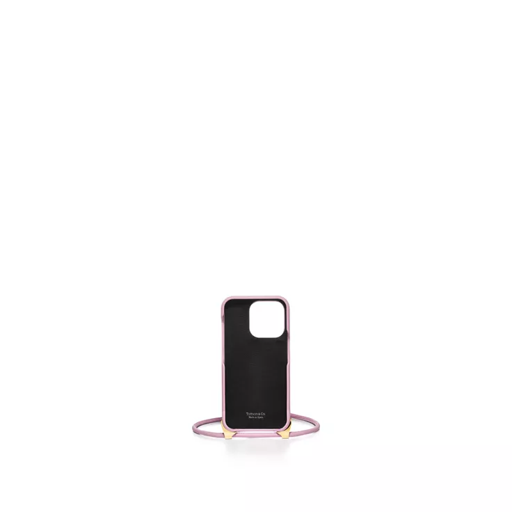 Tiffany Facets:Phone Case in Pink Leather, 1