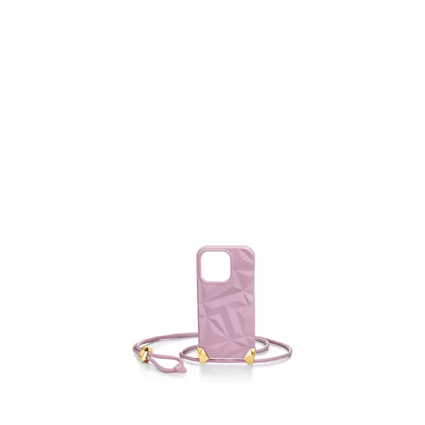 Phone Case in Pink Leather