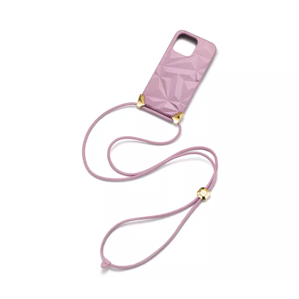Phone Case in Pink Leather