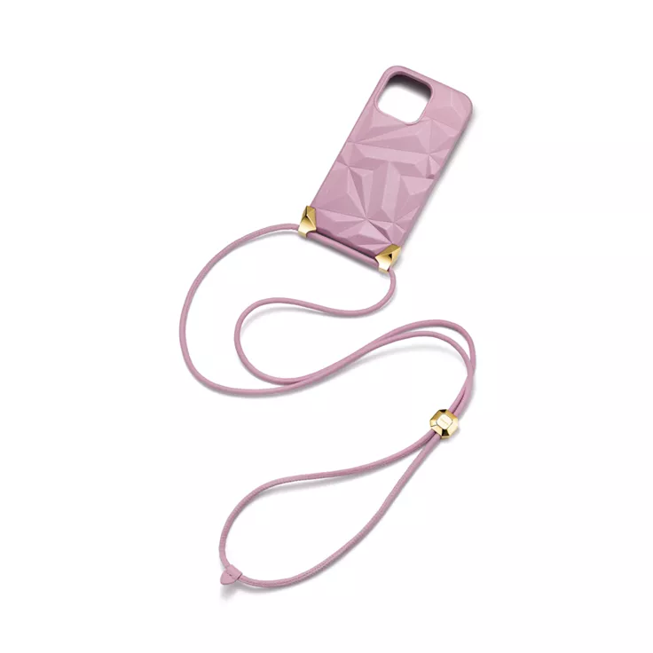 Tiffany Facets:Phone Case in Pink Leather, 1