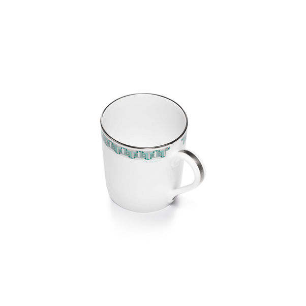 Tiffany T True:Mug Tiffany Blue with a Hand-painted Platinum Rim