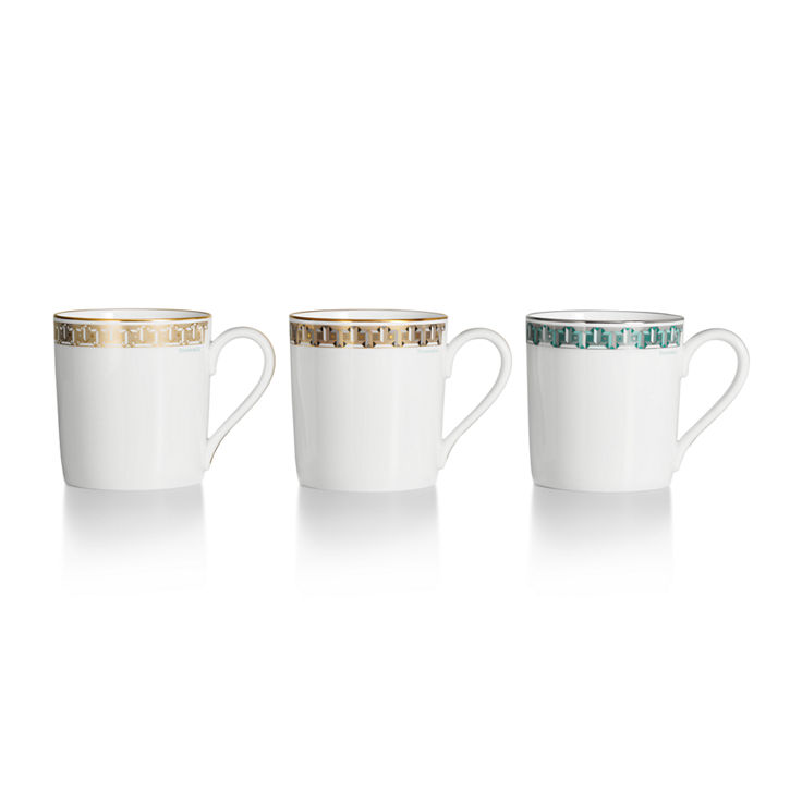 Tiffany T True:Tasse in Tiffany Blue® mit handgemaltem Platinrand Bildnummer 2