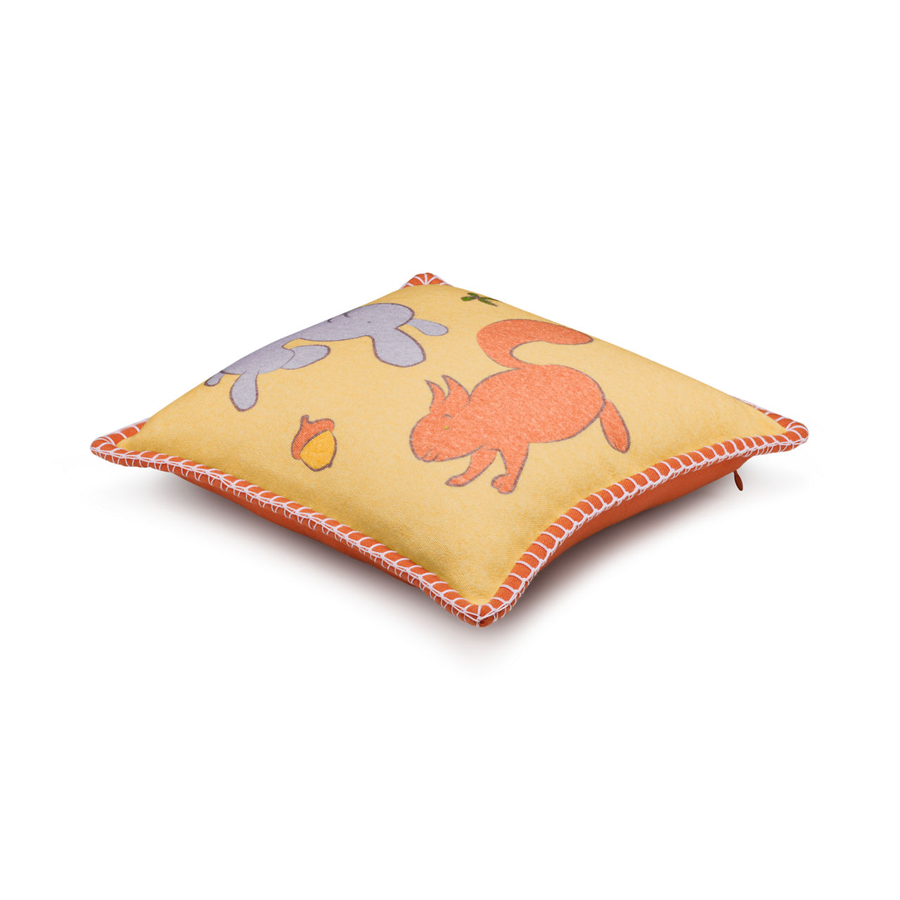 Land Cushion in a Wool and Silk Blend