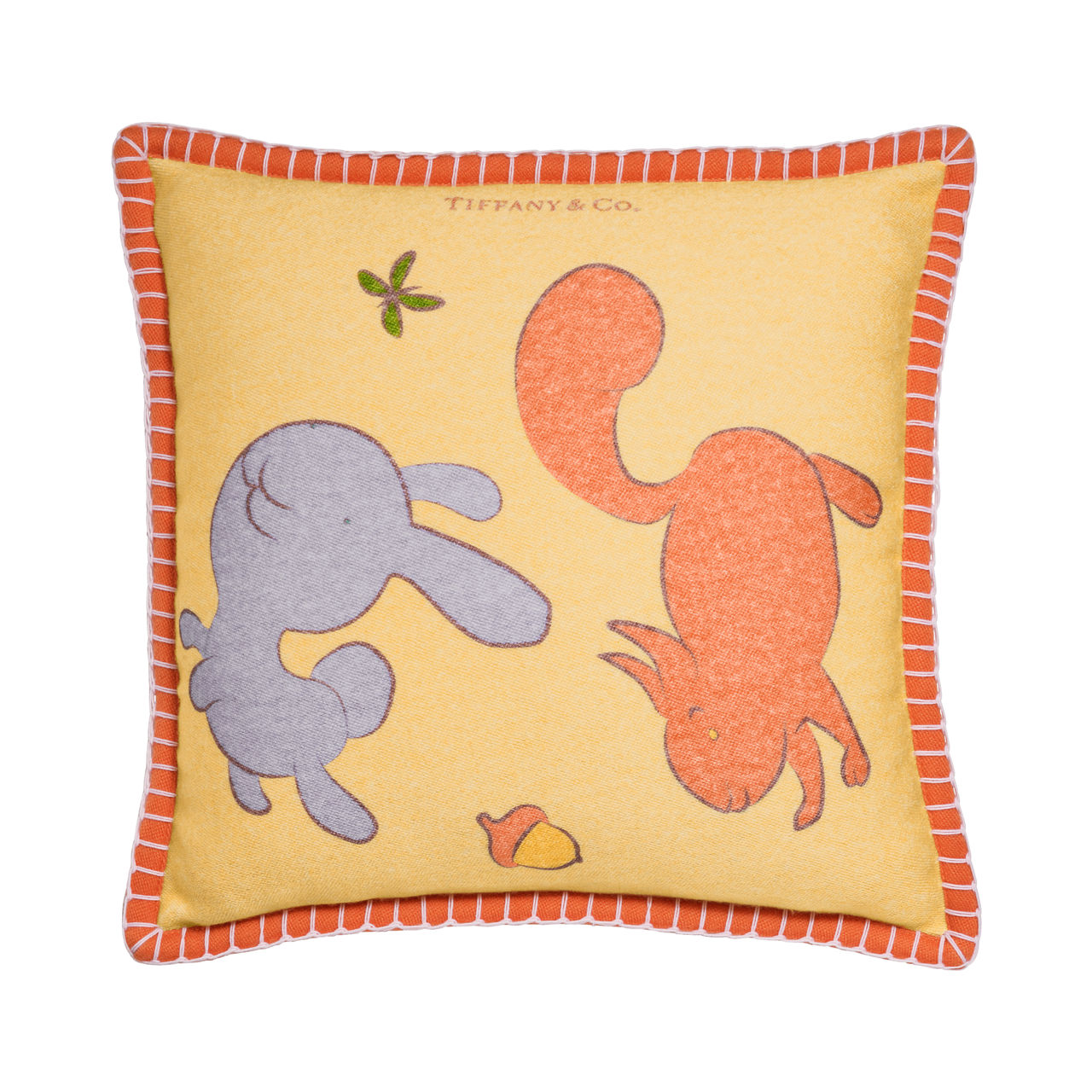 Land Cushion in a Wool and Silk Blend