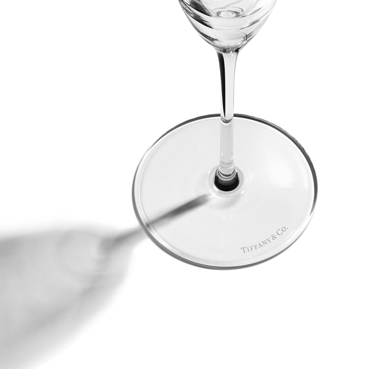 Champagnergläser aus geätztem Glas, Zweierset