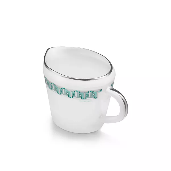Creamer Tiffany Blue with a Hand-painted Platinum Rim