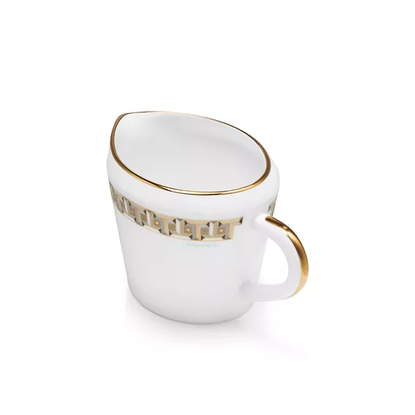 Creamer Black with a Hand-painted Gold Rim