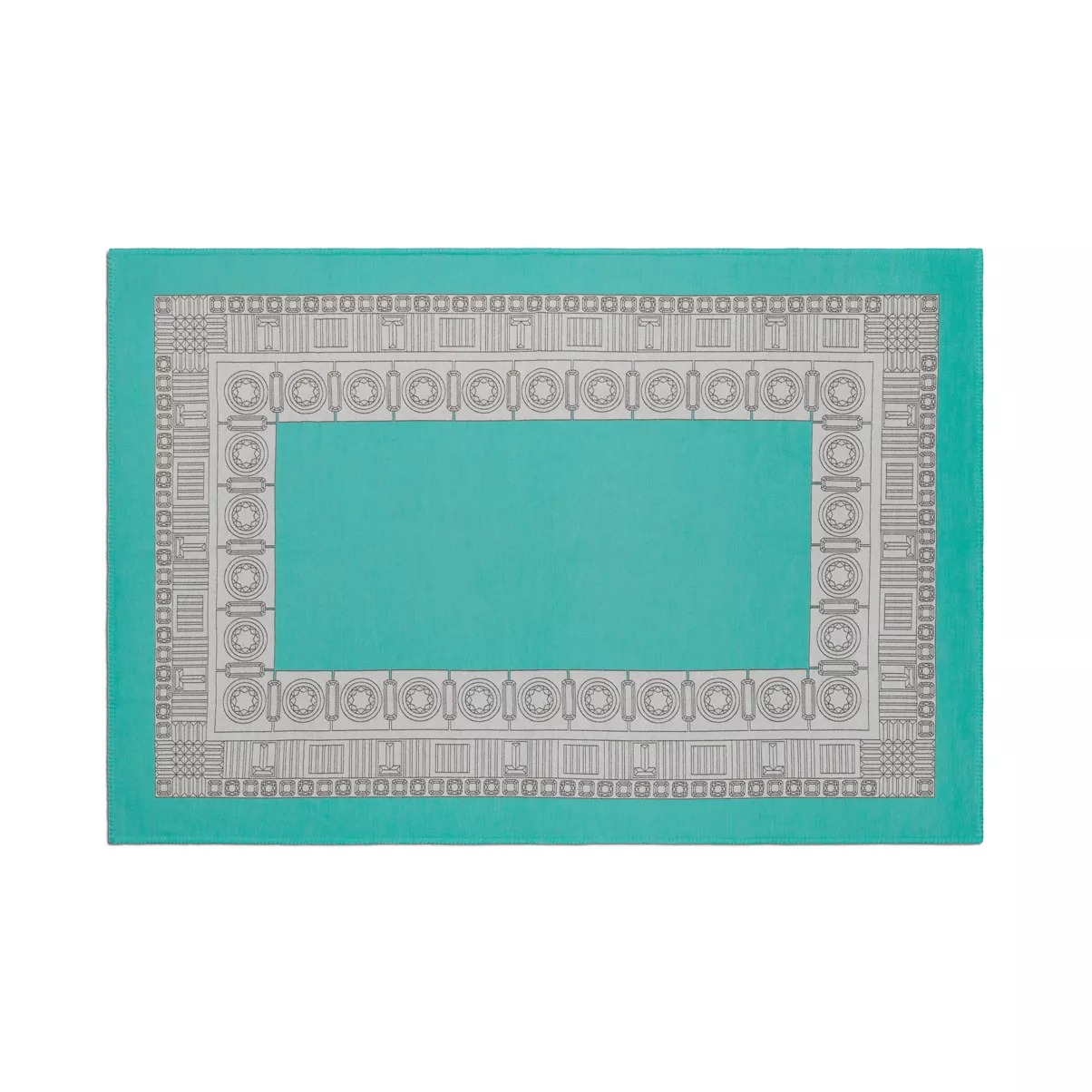 Blanket in Tiffany Blue&reg; and CarnelianWool