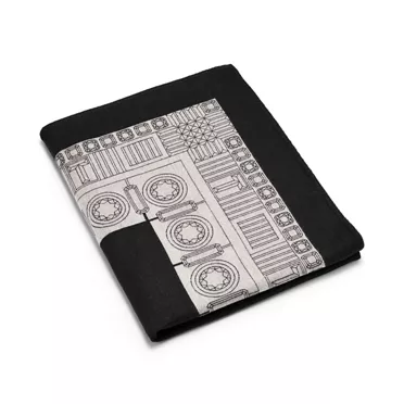 Tiffany Facets:Decke aus Wolle in Onyx- und Saphirfarben, 2