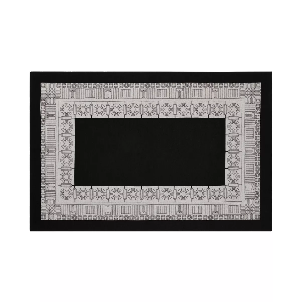 Blanket in Onyx and Sapphire Wool