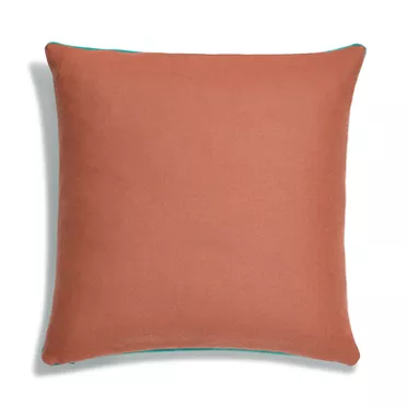 Tiffany Facets:Cushion in Tiffany Blue® and Carnelian Wool, 2
