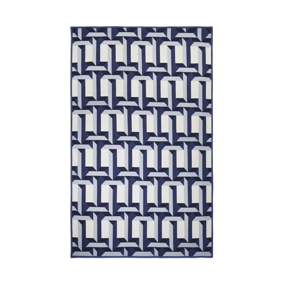 True Blanket in Tanzanite-coloured Wool and Cashmere