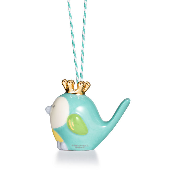 Tiny Tiffany:Baby Bird Ornament in Multicoloured Earthenware image number 2