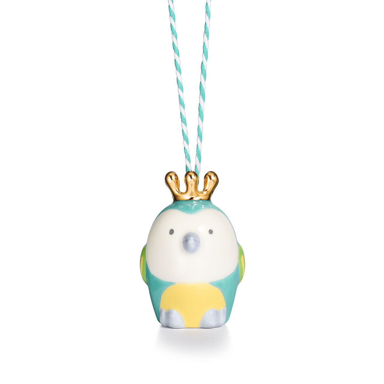 Tiny Tiffany:Baby Bird Ornament in Multicoloured Earthenware image number 0