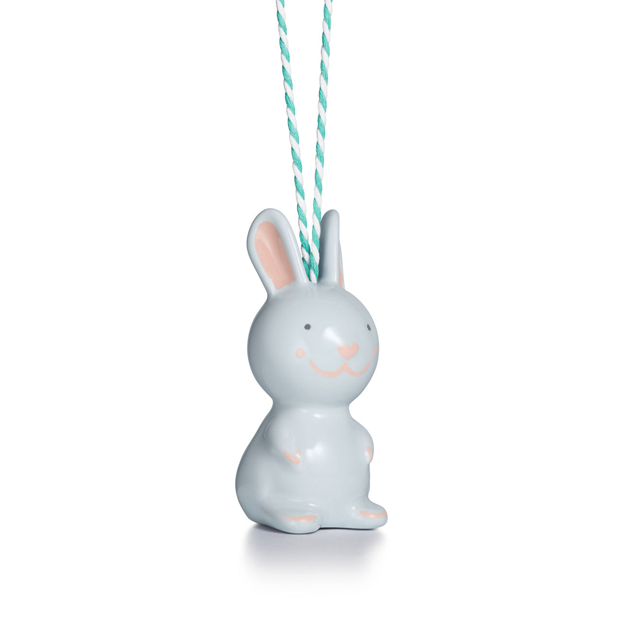 Rabbit Ornament in Multicoloured Earthenware