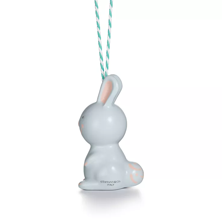 Collezione Tiny Tiffany:Decorazione Coniglietto in terracotta multicolore, 2