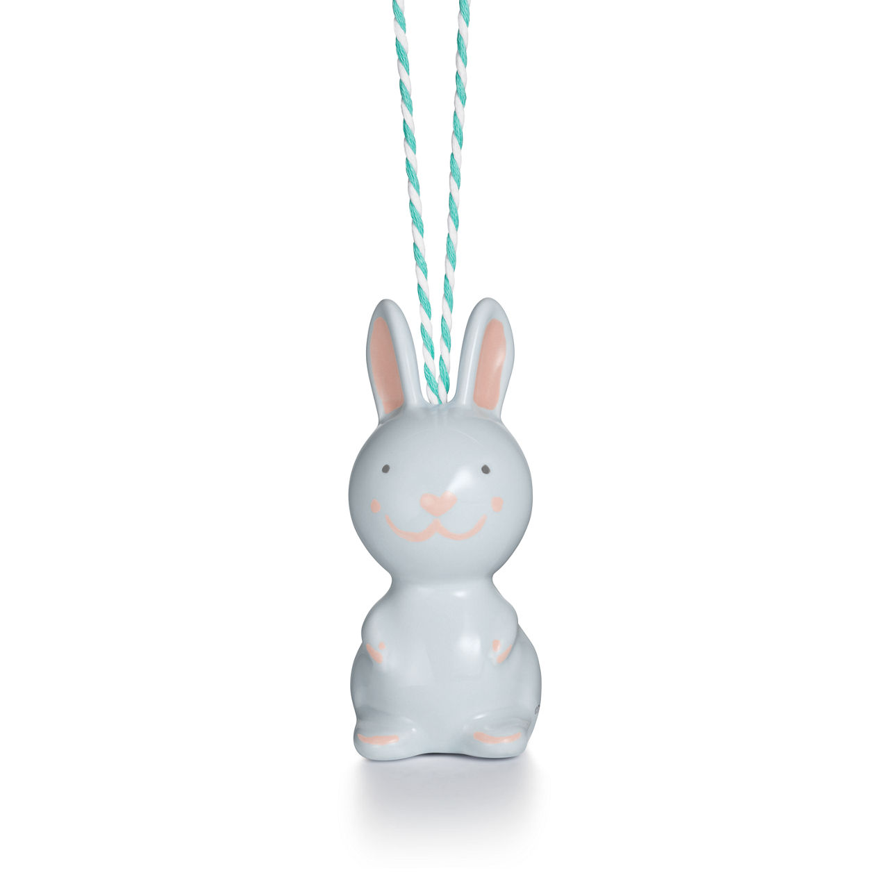 Rabbit Ornament in Multicoloured Earthenware