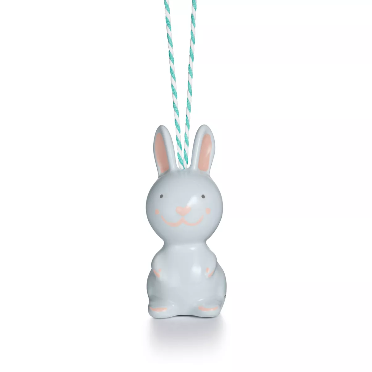 Bunny Ornament in Multicolored Earthenware