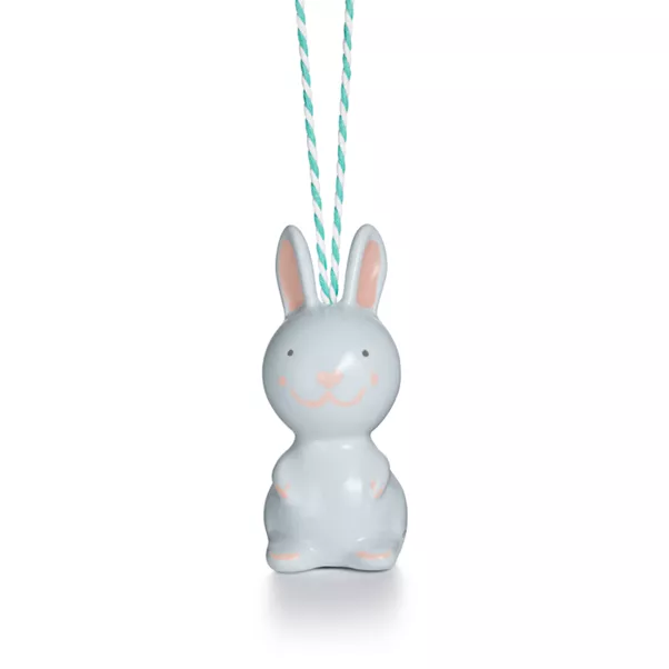 Bunny Ornament in Multicolored Earthenware