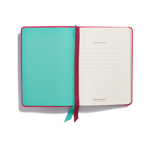 Personal Essentials:Notebook in Cerise Leather