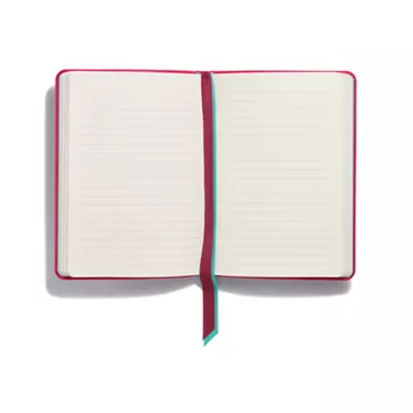 Personal Essentials:Notebook in Cerise Leather, 3