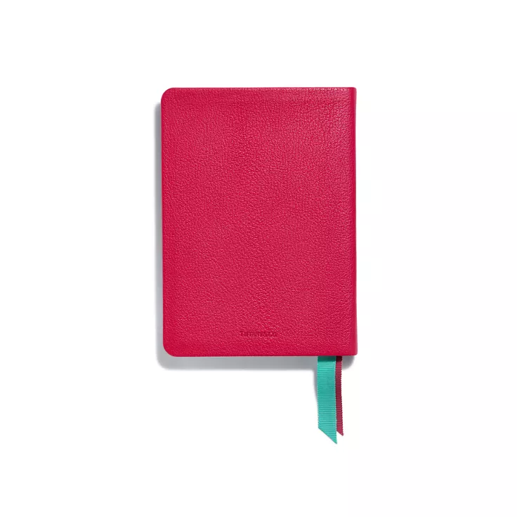 Personal Essentials:Notebook in Cerise Leather, 5