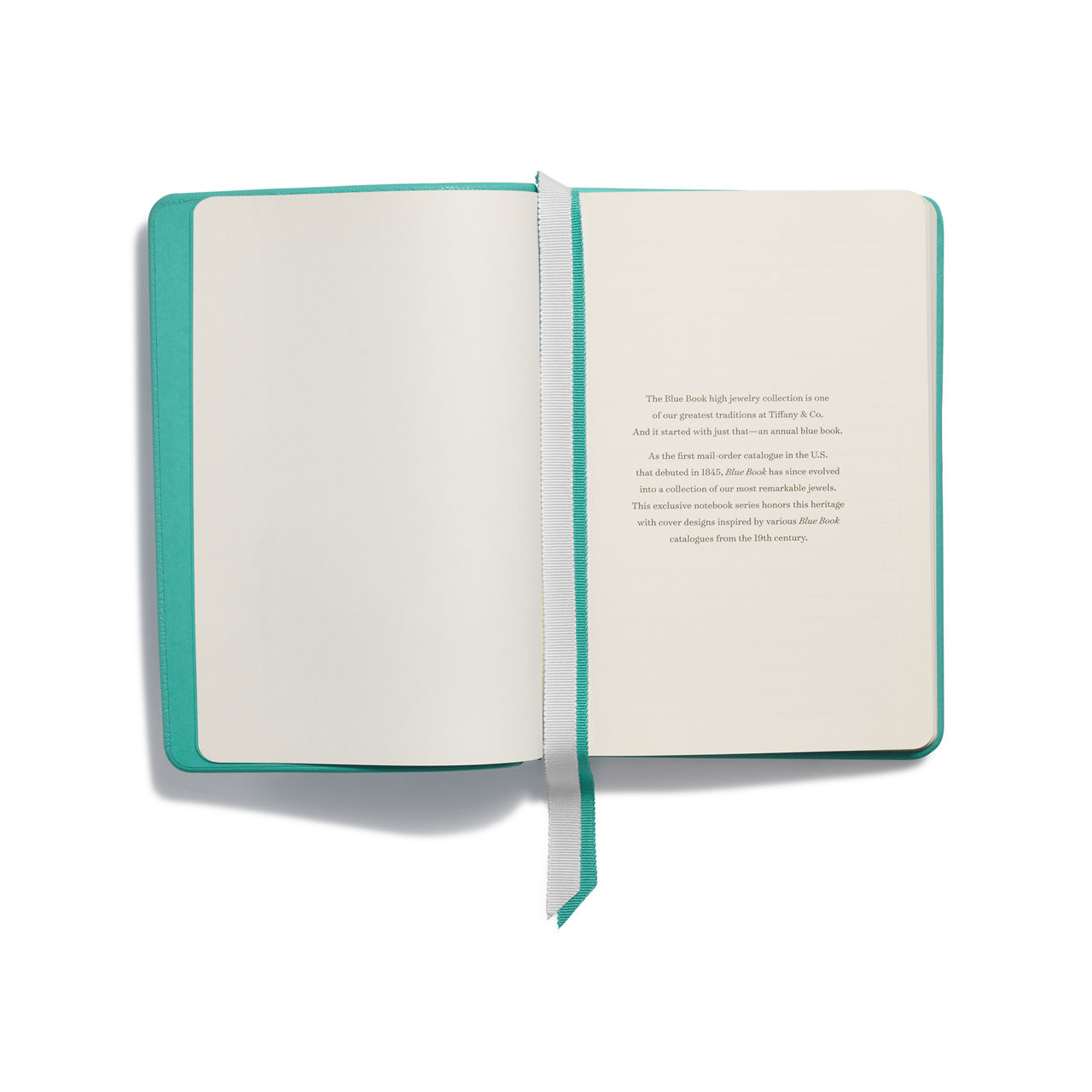 Personal Essentials:Notizbuch aus Leder in Tiffany Blue® Bildnummer 2