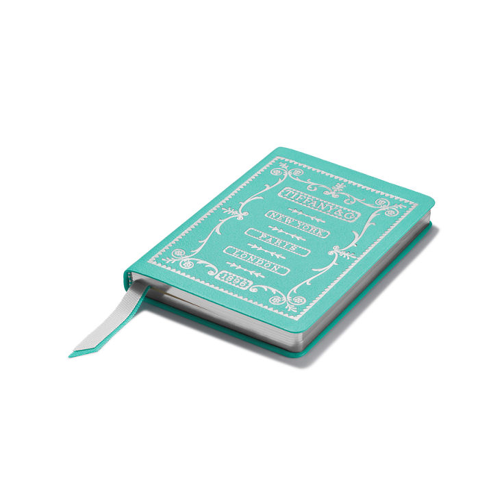 Personal Essentials:Notizbuch aus Leder in Tiffany Blue® Bildnummer 4