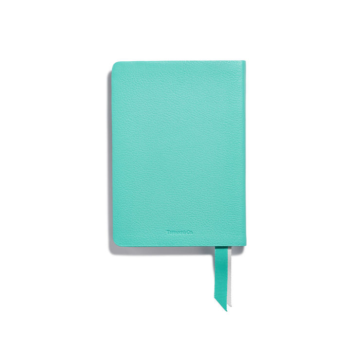 Personal Essentials:Notizbuch aus Leder in Tiffany Blue® Bildnummer 5