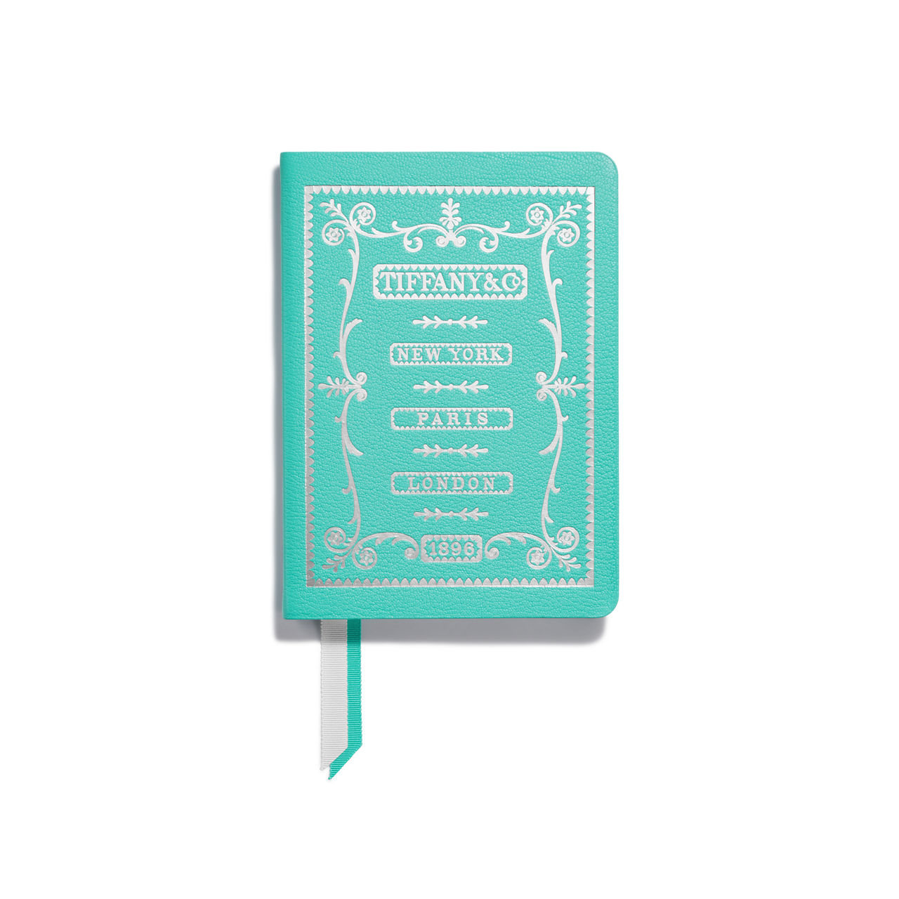 Personal Essentials:Notizbuch aus Leder in Tiffany Blue® Bildnummer 0