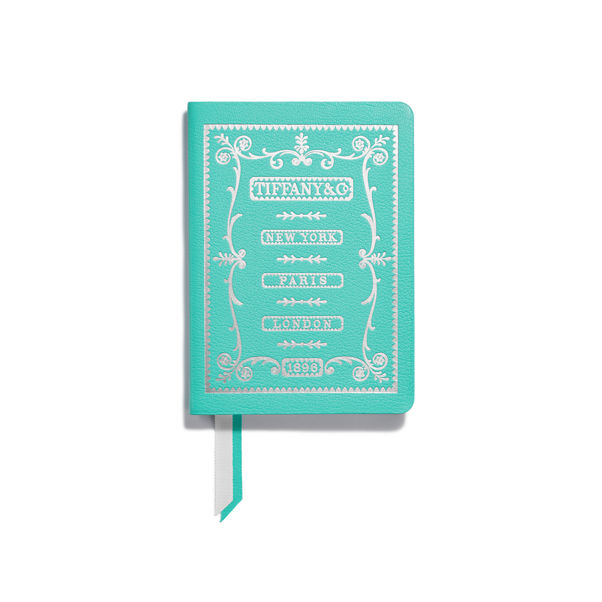 Personal Essentials:Notizbuch aus Leder in Tiffany Blue®