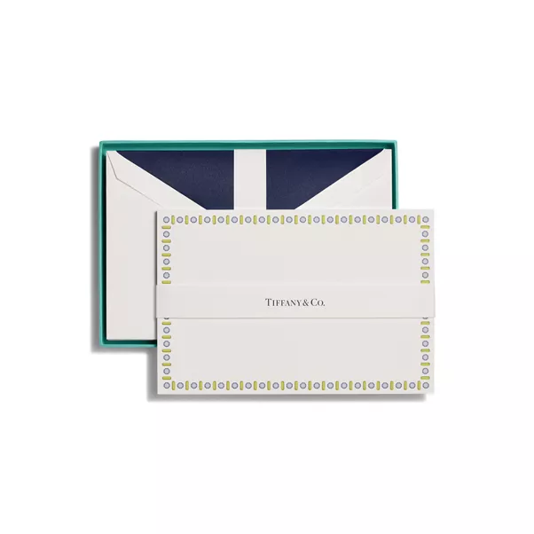 Notecards Set of 12, in Jade-coloured Paper