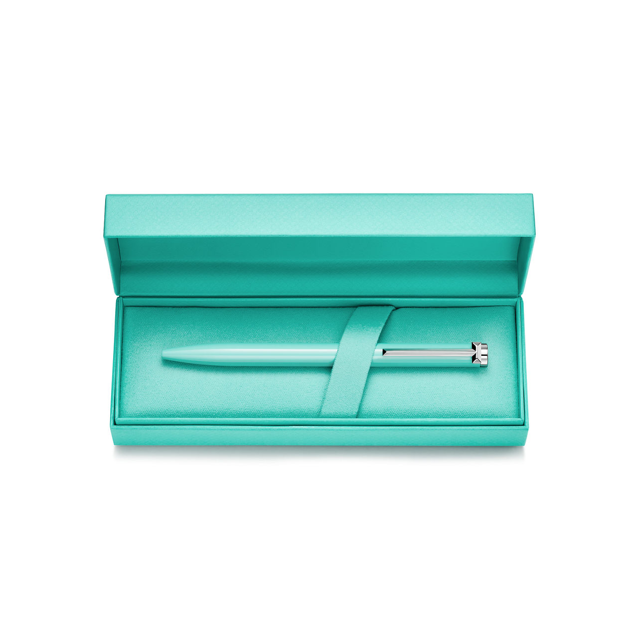 Penna a sfera in ottone con finitura laccata Tiffany Blue®
