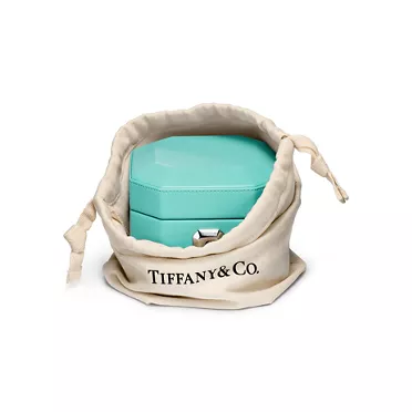 Tiffany Facets:Small Jewelry Box in Tiffany Blue® Leather, 3