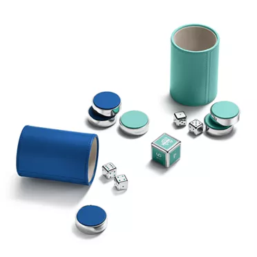 Tiffany Facets:Backgammon Set in Tiffany Blue® Leather, 2
