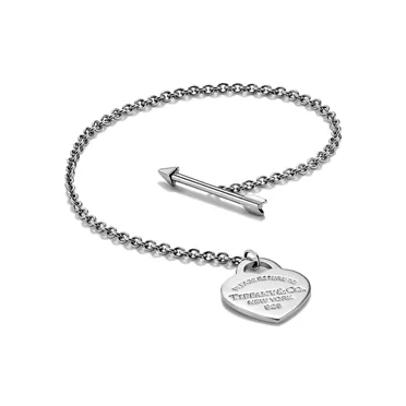 Return to Tiffany&reg;:Lovestruck Heart Tag Bracelet in Sterling Silver, Small, 3