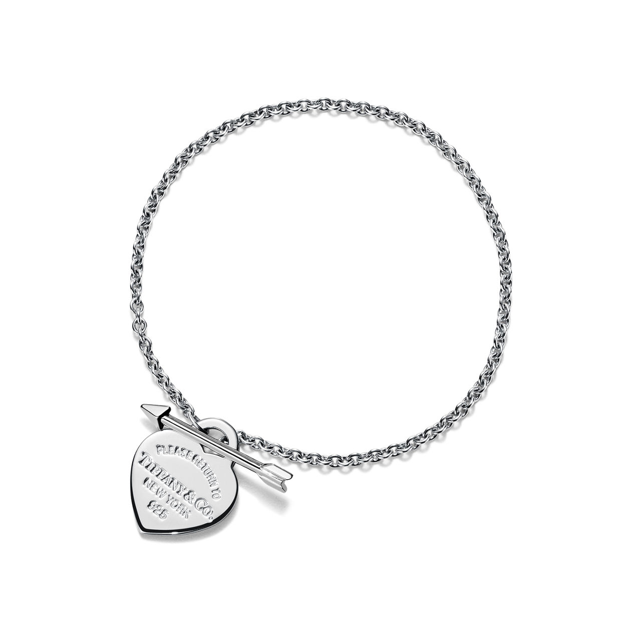Return to Tiffany®:Lovestruck Heart Tag Bracelet in Sterling Silver, Small image number 0