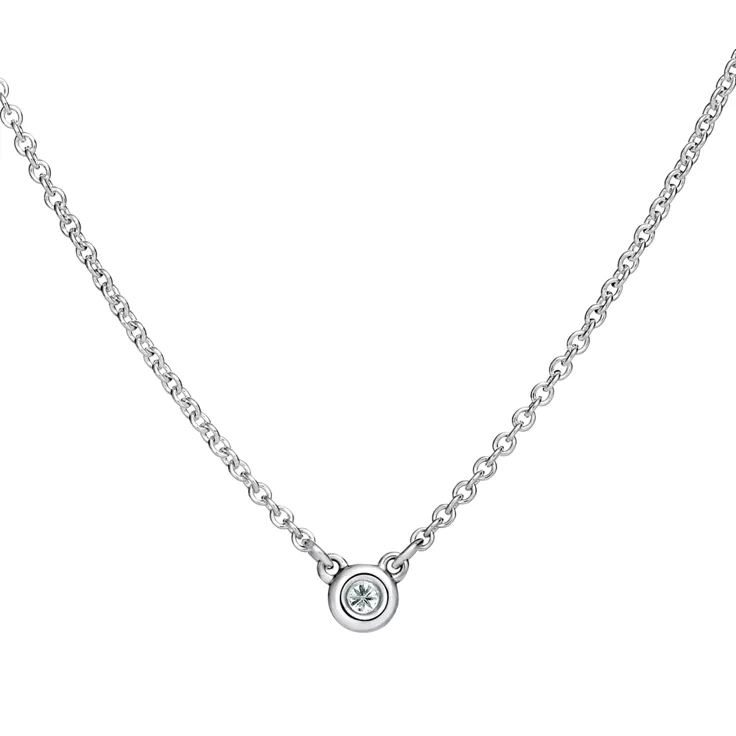 Elsa Peretti®:Diamonds by the Yard® Pendant and Earrings Set in Sterling Silver, 4