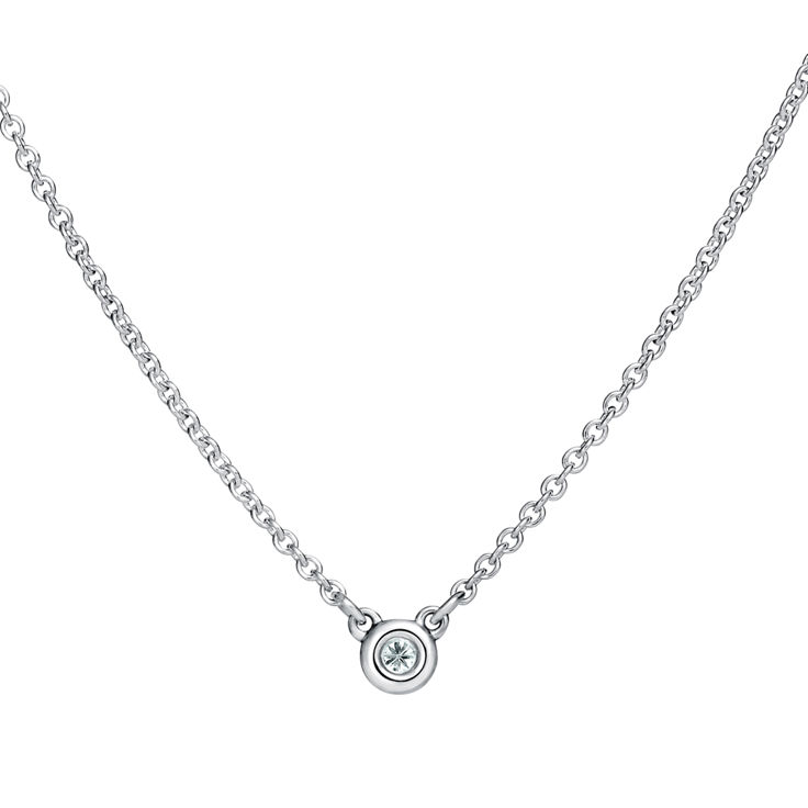 Elsa Peretti®:Diamonds by the Yard® Pendant and Earrings Set in Sterling Silver image number 4