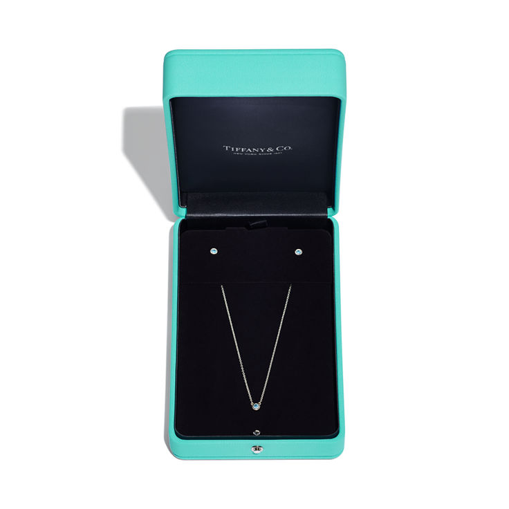 Elsa Peretti®:Color by the Yard Pendant and Earrings Set in Silver with Aquamarine image number 6