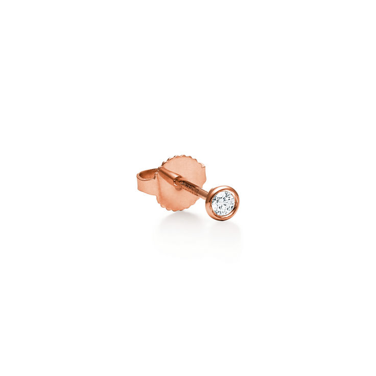 Elsa Peretti®:Diamonds by the Yard® Pendant and Earrings Set in Rose Gold image number 1