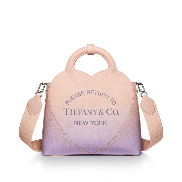 Return to Tiffany™:Kleine Tasche aus Leder in Infinity Morganit