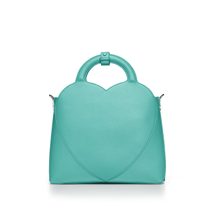 Return to Tiffany™:Small Tote Bag in Tiffany Blue® Leather image number 6