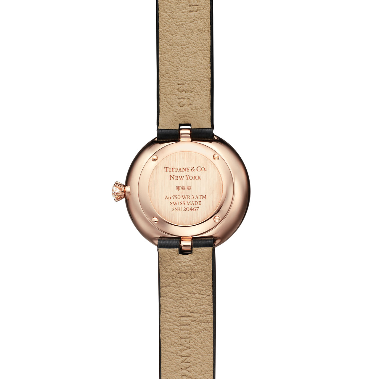 Tiffany Eternity:Runde Uhr 28 mm in Roségold mit Diamanten Bildnummer 2